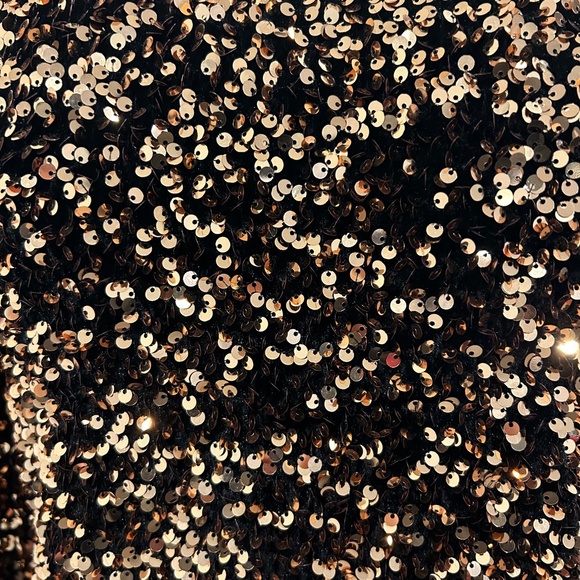 H&M Sequin Gold/Black Dress - Picture 4 of 6